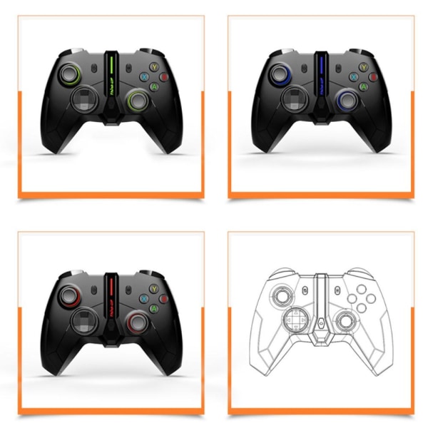 Gamepad Joystick Langaton peliohjain Xbox One -tietokoneelle Windows Black