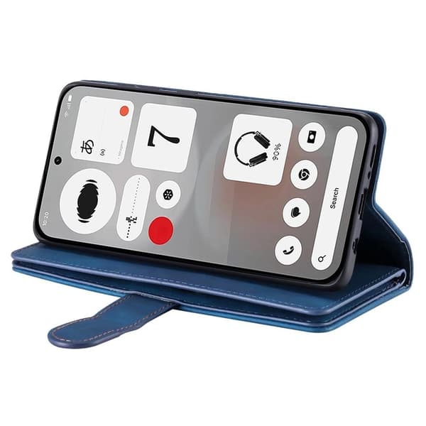 Mobilfodral med kortfack och handledsrem till Nothing Phone (4b) Blå