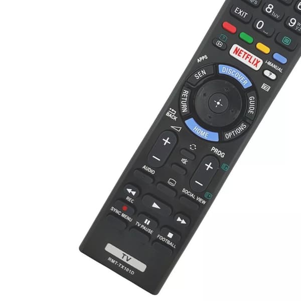 Fjärrkontroll Ersättning för RMT-TX101D För Sony TV Svart