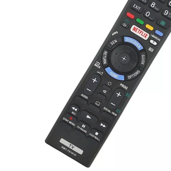 Fjernkontrollerstatning for RMT-TX101D For Sony TV Black