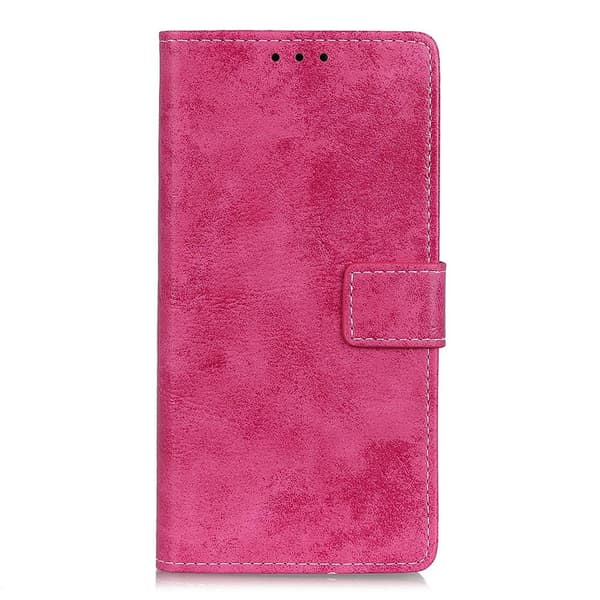 Retro Lommebok Stativ Etui for Google Pixel 6a - Rosa Pink