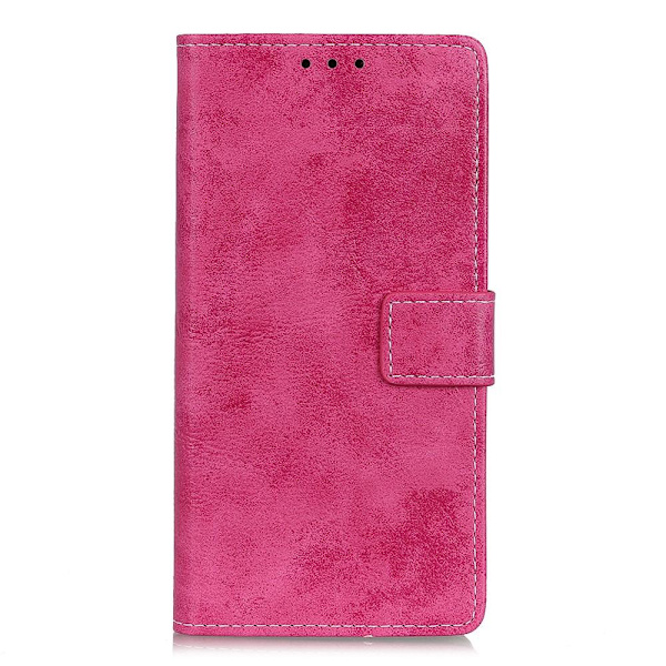 Retro Lompakkoteline Google Pixel 6a: lle - Vaaleanpunainen Pink