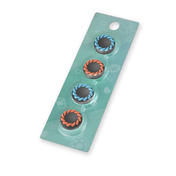 Kompatibelt med Nintendo Switch 2 4 st Joy-Con tumgrepp - orange+blå Orange