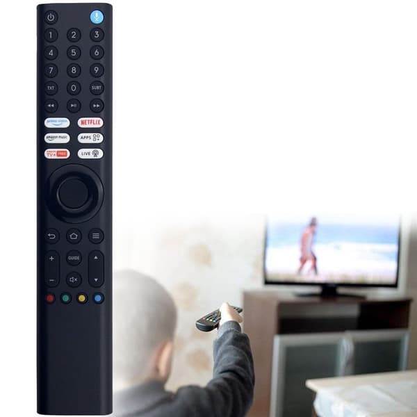 Fjernkontroll Erstatning for 163K1K1000096A Xiaomi TV Stemmefunksjon Black