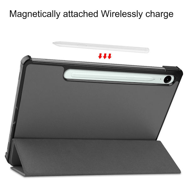 For Samsung Galaxy Tab S10 Lite / S10 FE / S9 FE Deksel med Stativ - Grå Grey
