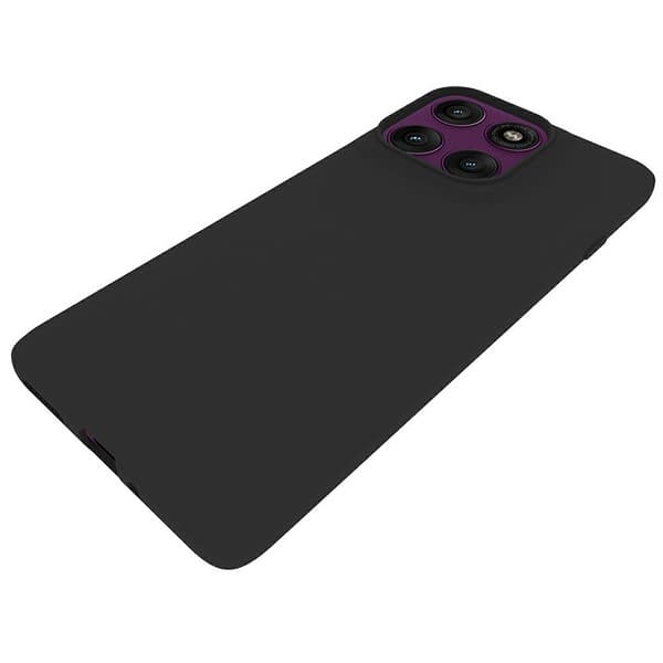 For Motorola Edge 60 Pro 5G Deksel Matt Finish Mykt TPU Mobildeksel Black