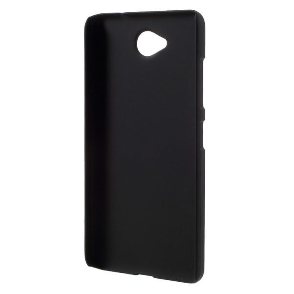 Microsoft Lumia 650 gummibelagt hård plastcover - sort Black