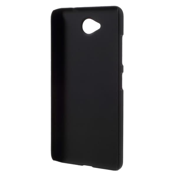 Microsoft Lumia 650 Gummiert Hardplastcover - Sort Black
