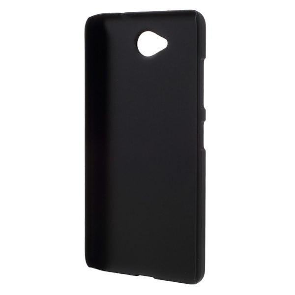 Microsoft Lumia 650 Rubberized Hård Plast Skal - Musta Black
