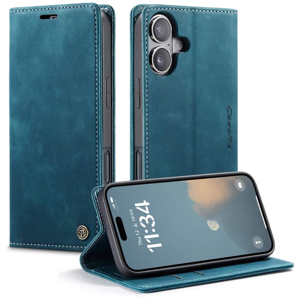 CASEME Retro tegnebog taske til iPhone 17 Blue