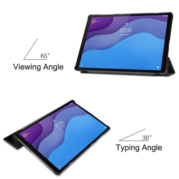 Trifoldet stativetui til Lenovo Tab M10 HD Gen 2 TB - X306F - Sort Black