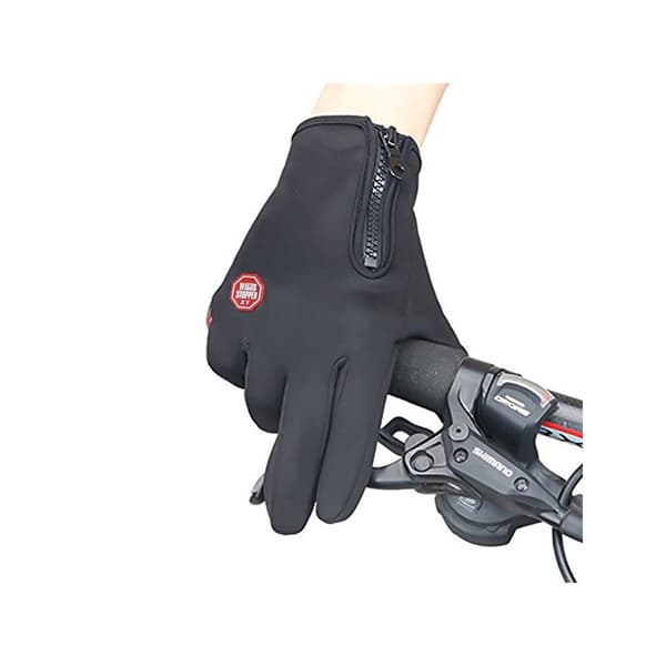 Mc Moped Cykel Vind Handskar med Touch Small Svart M
