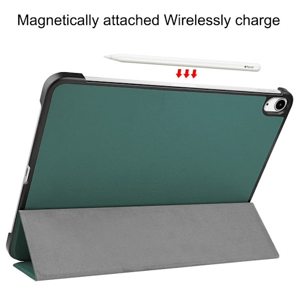 Till iPad Air 13 (2024) Slim fit tri-fold fodral Grön