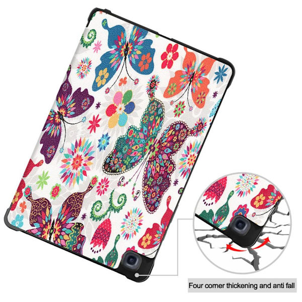 Slim Fit Cover Till Samsung Galaxy Tab A7 10.4" - Butterfly multifärg