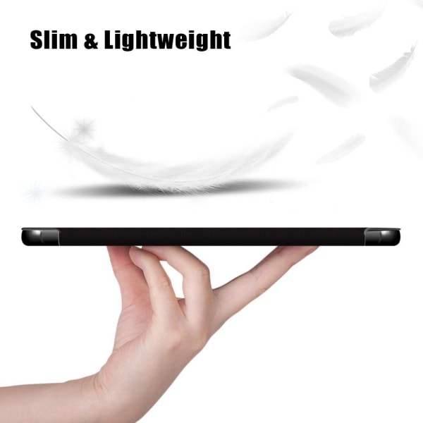 Trifoldet stativetui til Samsung Galaxy Tab S6 Lite - Rør ikke v Black