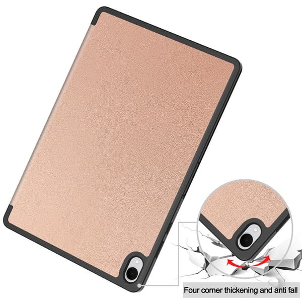 Tabletcover med støtteben og pennholder til Samsung Galaxy Tab S12+ Pink gold