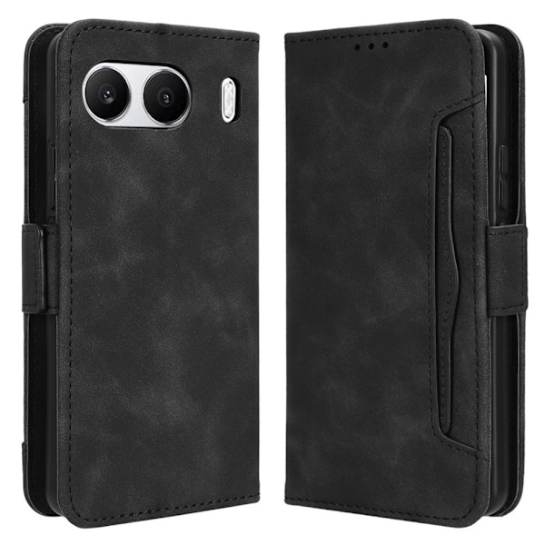 Wallet Stand Flip Phone Case for OnePlus Nord 4 - Black Black