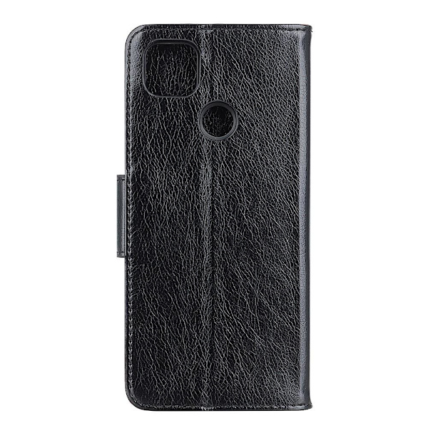 Nappa Texture Split Wallet Stand Cover for Google Pixel 5 Black