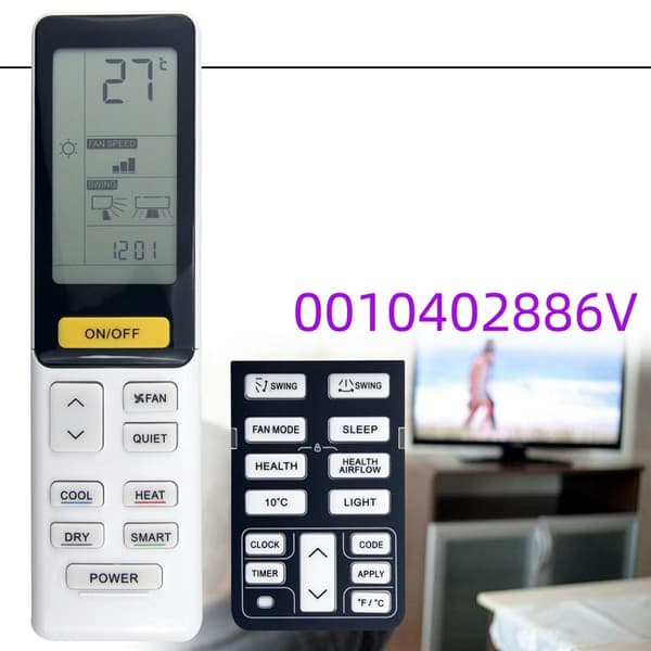 Fjärrkontroll Ersättning för 0010402886V för Haier Air Conditioner Vit