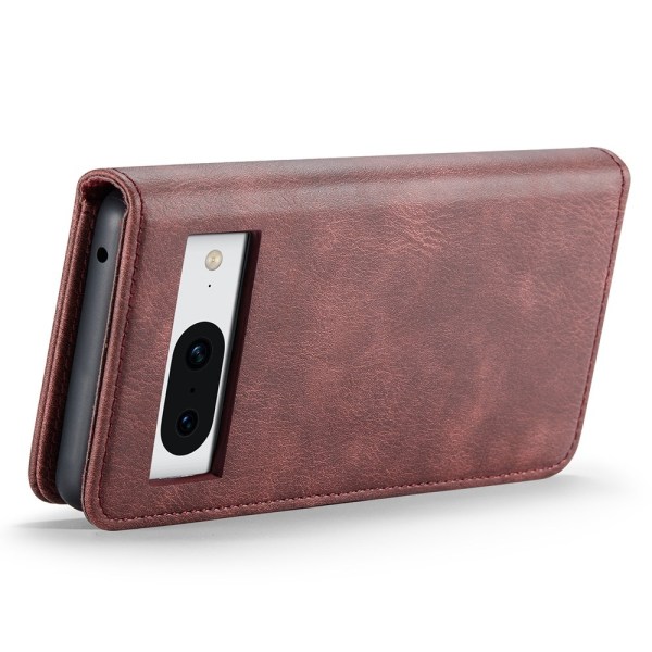 DG.MING for Google Pixel 8 Avtakbart 2-i-1 Lommebokdeksel Red