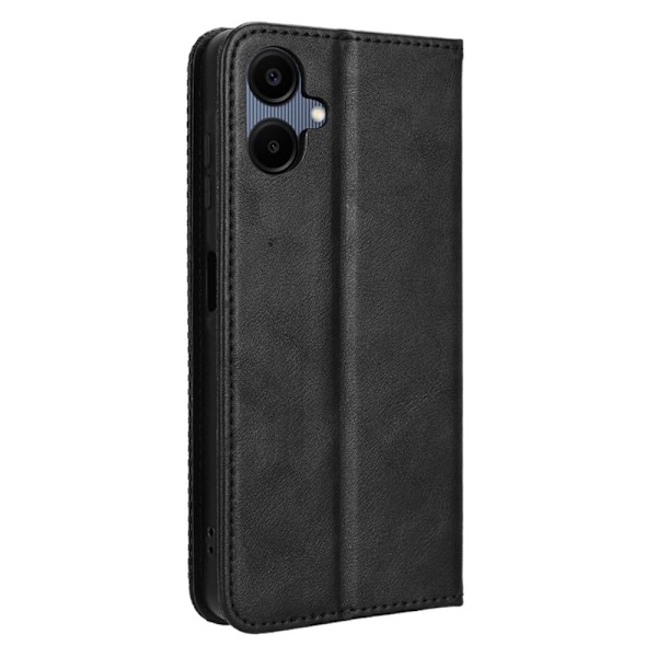 Til Samsung Galaxy A06 4G / A06 5G Pung Stand Flip Telefonetui - Sort Black