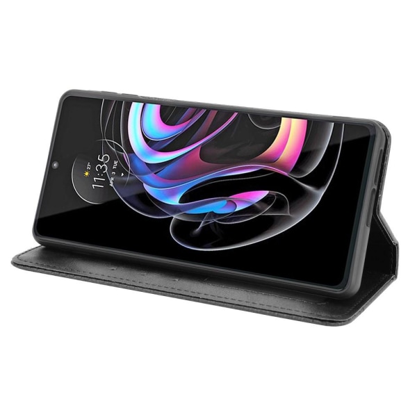 Wallet Stand Flip-telefontaske til Motorola Edge 20 Pro - Sort Black