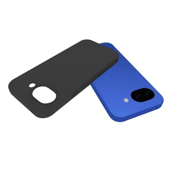 Pehmeä mattapintainen TPU-kotelo Google Pixel 10a -puhelimelle Black