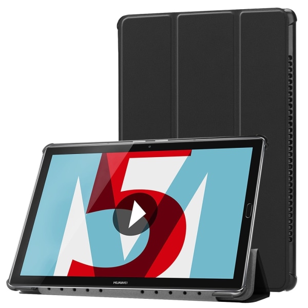 Kolminkertainen kotelo jalustalla Huawei MediaPad M5 10/M5 10 (Pro) Black
