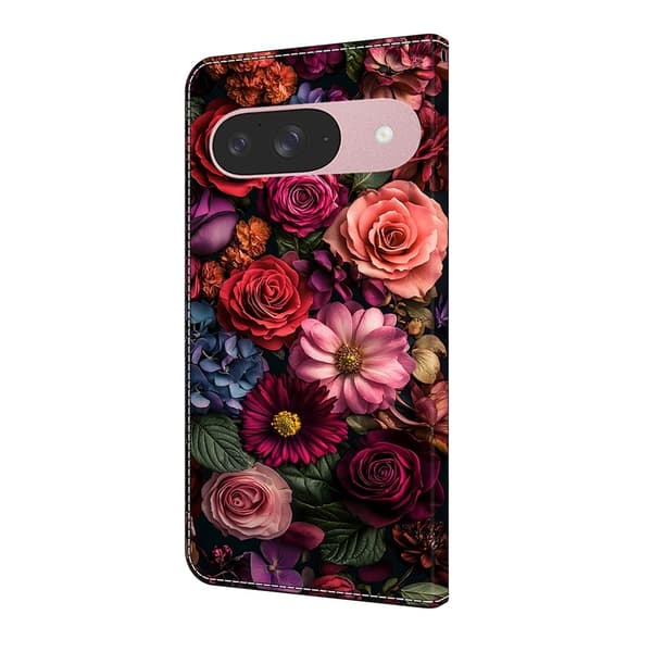 För Google Pixel 10 Pro / 10 / 9 Pro / 9 Plånboksfodral Mönstertryckt PU-läder Flip Stativ Mobilfodral multifärg