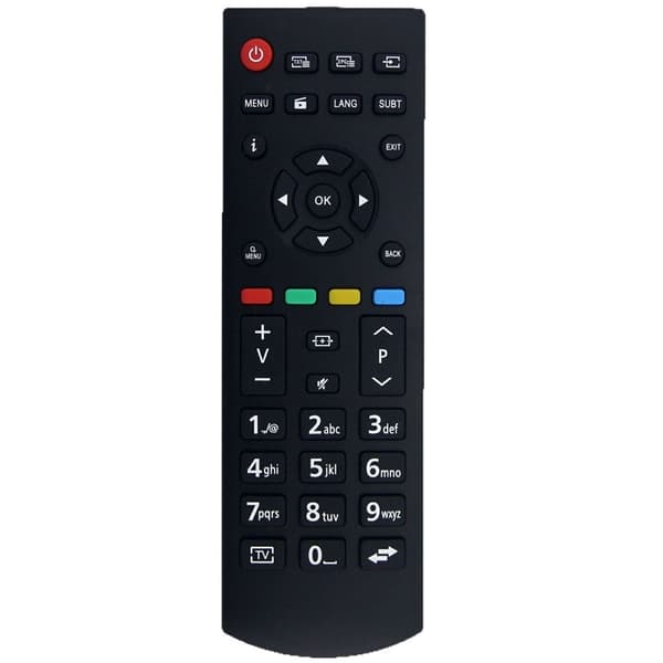 Fjärrkontroll Ersättning för RCA39126 För Panasonic TV Svart