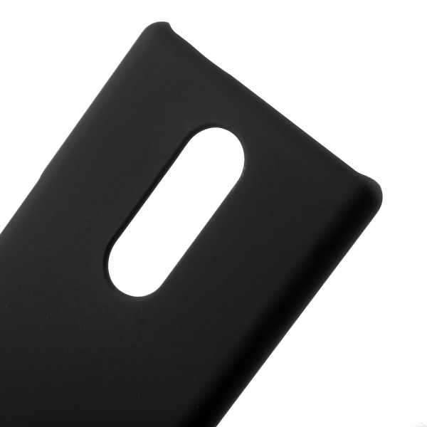 Gummibeskyttet hård plastik beskyttelsescover til Sony Xperia 1 - Bla Black