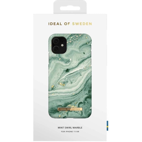 iDeal Of Sweden Samsung Galaxy S22 Ultra Cover Mint Swirl Marble Green