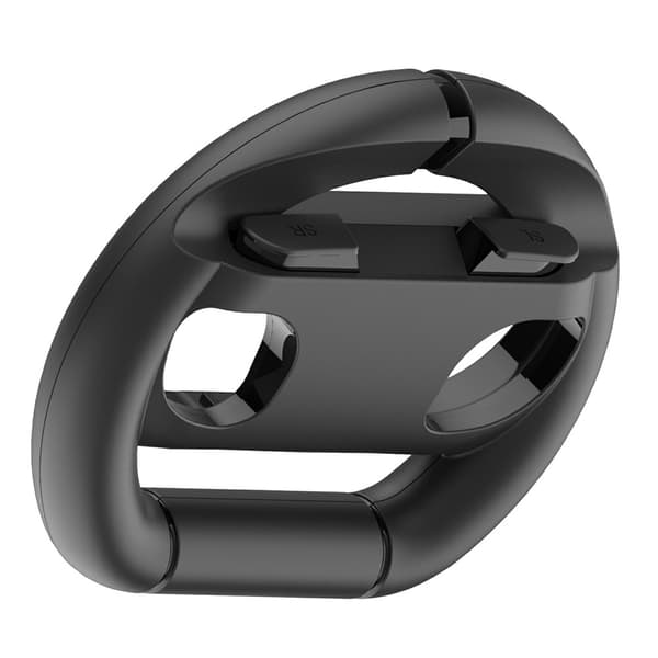 2 stk. kompatibel med Nintendo Switch 2 Joy-Con-kontroller rattgrep racingratt Black