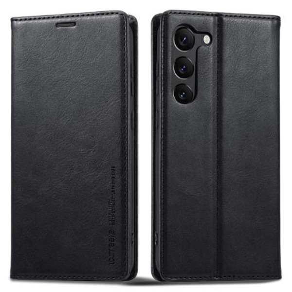 LC.IMEEKE Lommebok-deksel Deksel til Samsung Galaxy S23+ (Plus) - Svart Black