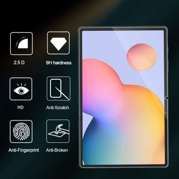 Samsung Galaxy Tab S7 Plus S7 Plus/S7 FE/Tab S8+ Karkaistu Lasi Transparent