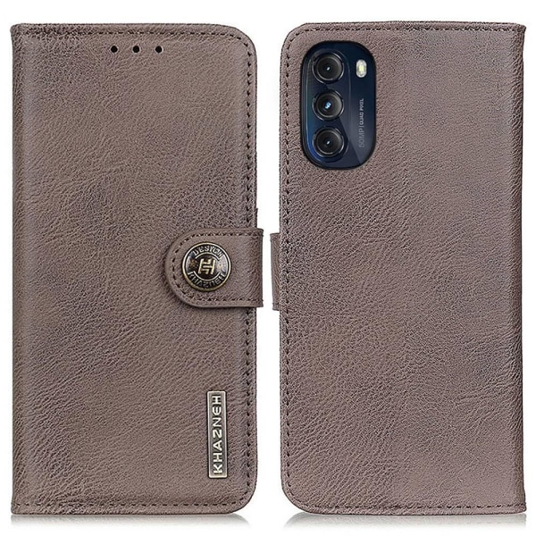 KHAZNEH lompakkoteline Motorola Moto G 5G: lle 2022 - Khaki Khaki