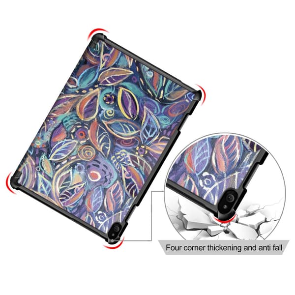 Trifoldet cover til Lenovo Tab P10 - fargerike blader Multicolor