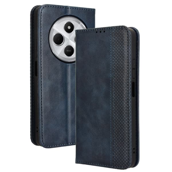 Til Xiaomi Redmi 14C Pung Stand Flip Telefonetui - Blå Blue