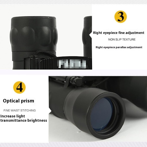 22X32 kikkert high definition optisk stort okular udendørs teleskop Black