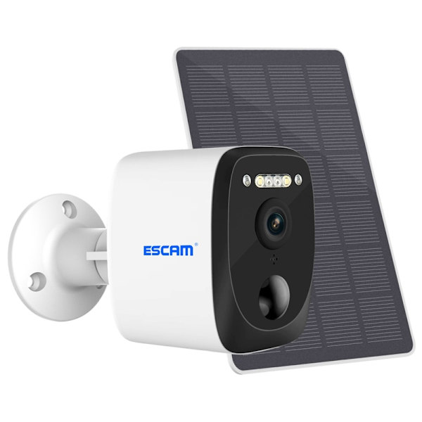 ESCAM QF370 3MP WiFi Kamera PIR Night Vision IP-kamera solpanel Vit