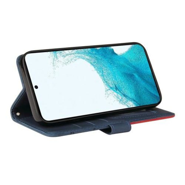 Til Samsung Galaxy S23 KT Series-1 Dobbeltfarve - Blå/Rød Blue