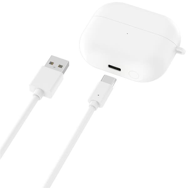 För Samsung Galaxy Buds3 FE R420 Laddningsfodral 590mAh Batteri Laddningsbox Vit
