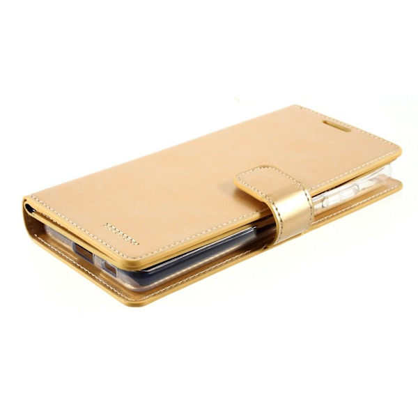 MERCURY GOOSPERY Mansoor Wallet Diary PU-nahkakotelo Samsung Galaxy S21 Ultra Gold