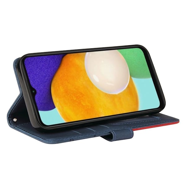 Samsung Galaxy A34 5G KT Series-1 lompakkopuhelinkotelolle - sininen/punainen Blue
