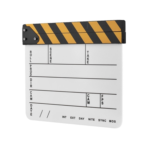 Clapboard Clapping Filmopptak - Hvit White