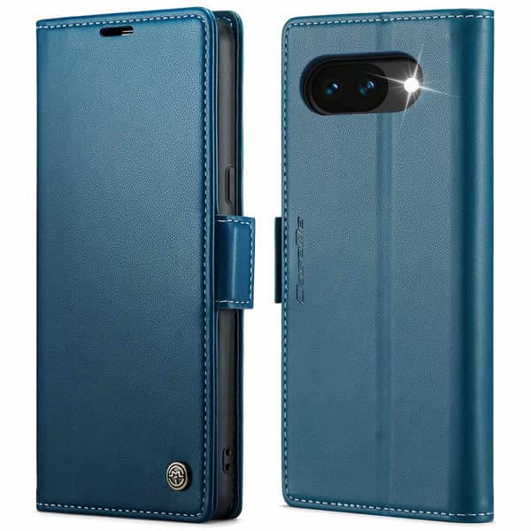 CASEME Google Pixel 10a RFID Suojattu Lompakkokotelo Blue