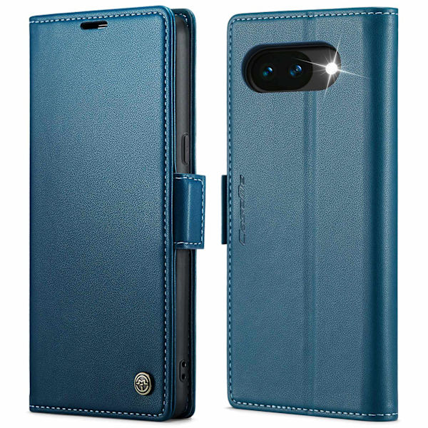 CASEME Til Google Pixel 10a RFID Blokkerende Lommebokdeksel Blue