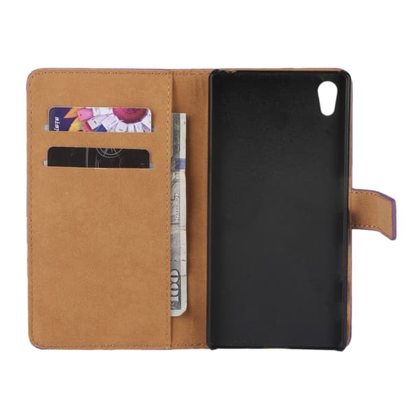 Sony Xperia Z5 Lommebok - cover Lær Black