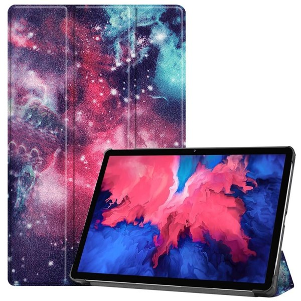 Tri-fold Fodral till Lenovo Tab P11 / P11 Plus - Starry Sky multifärg