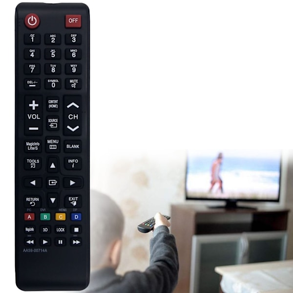 TV:n kaukosäädin Korvaa AA59-00714A Samsung TV Black